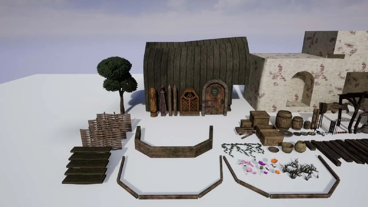 Stylized Viking Hut ( Stylized Stylized Stylized Viking Viking Hut Hut Forest ) asset