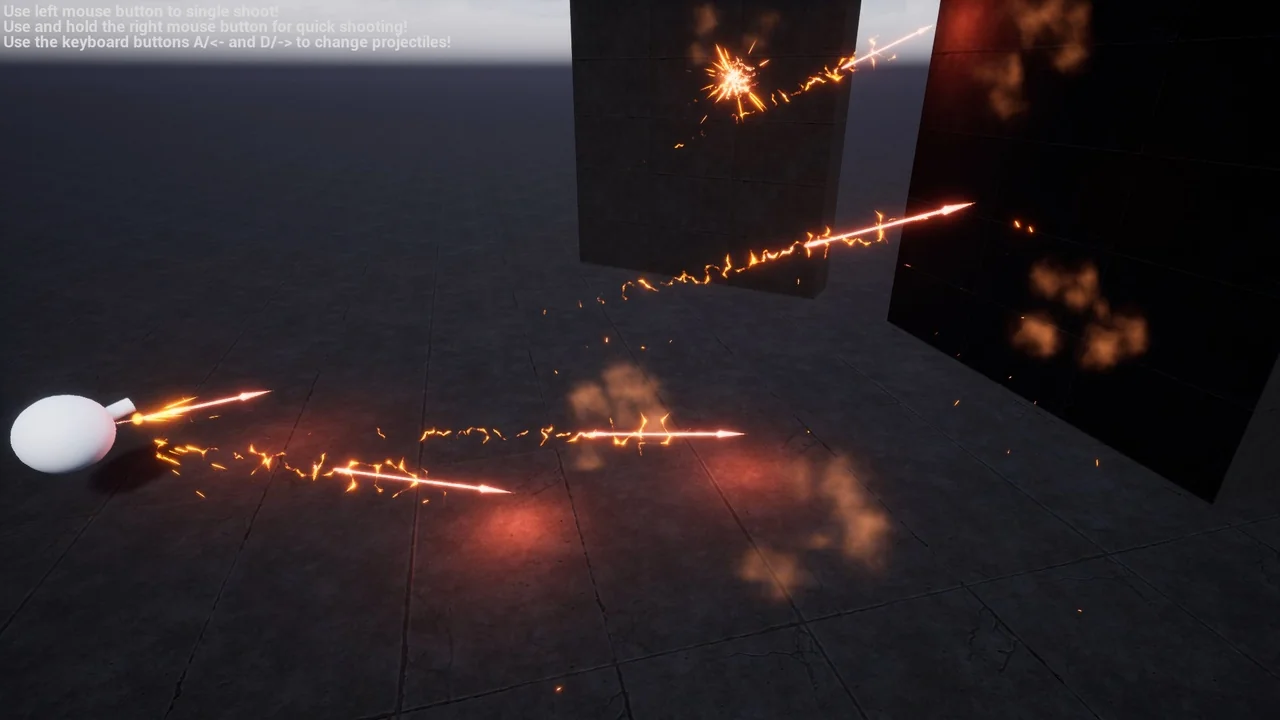 Niagara Projectiles Vol.1 asset