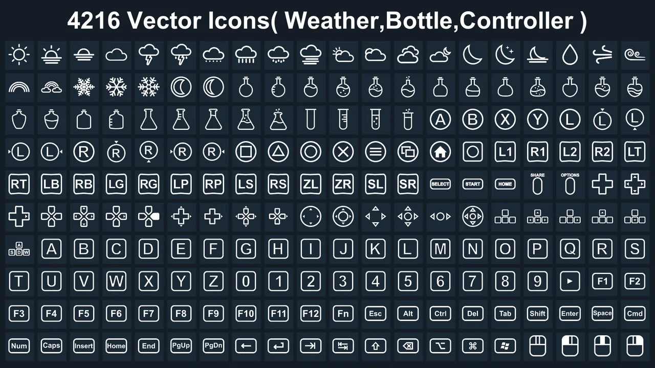 Clean Flat GUI Elements asset