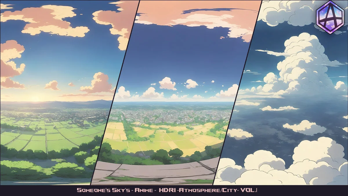 80 HDRI Someone’s Sky’s – Anime – Bundle asset