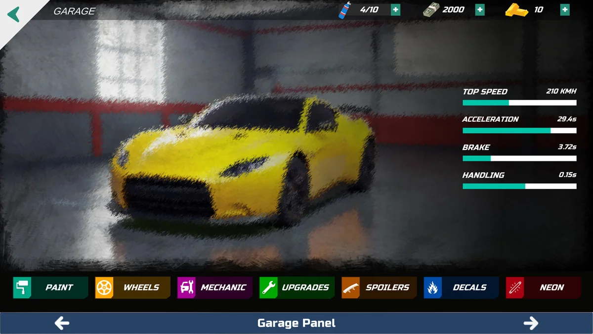 Universal Car Games UI Pack asset