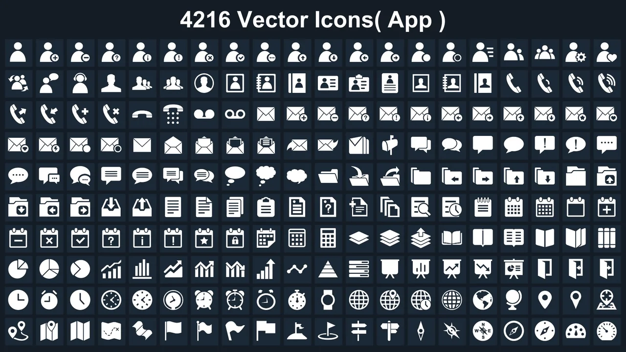 Clean Flat GUI Elements asset