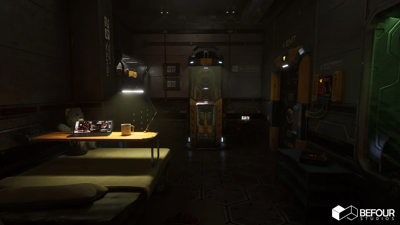 SciFi Engineer’s Room Environment asset