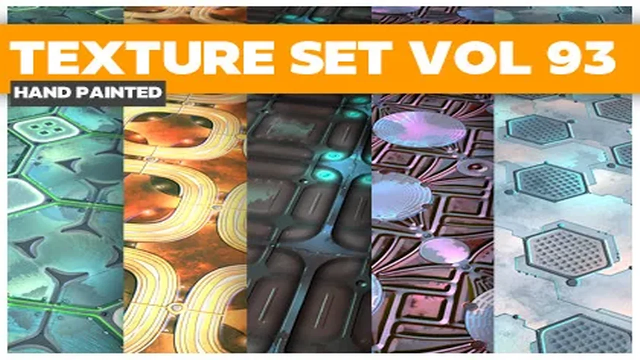 Sci-fi Vol.93 – Hand Painted Textures