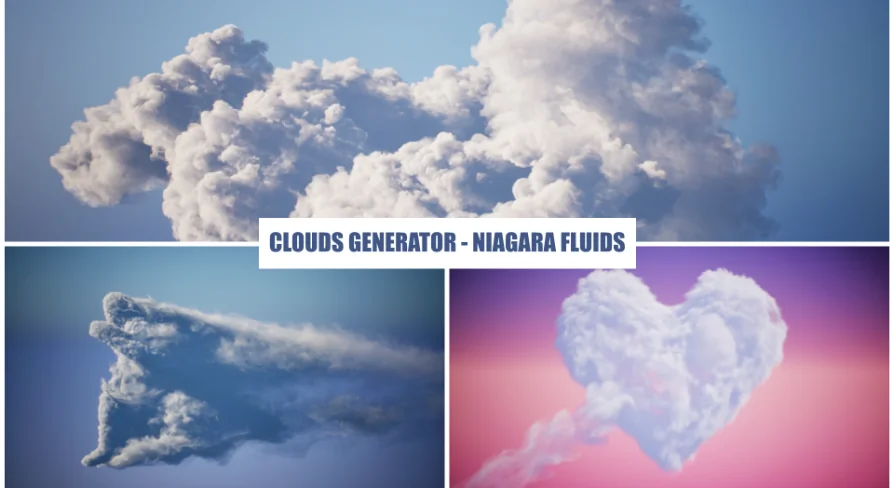 Clouds Generator - Niagara Fluids