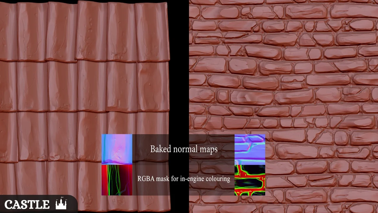 Modular Castle (Castle, Castles, Modular, Fantasy, Modular Medieval Castle) asset