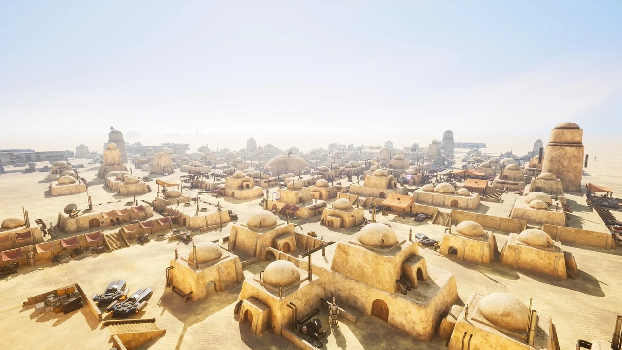 Desert Science Fiction City Modular Pack asset