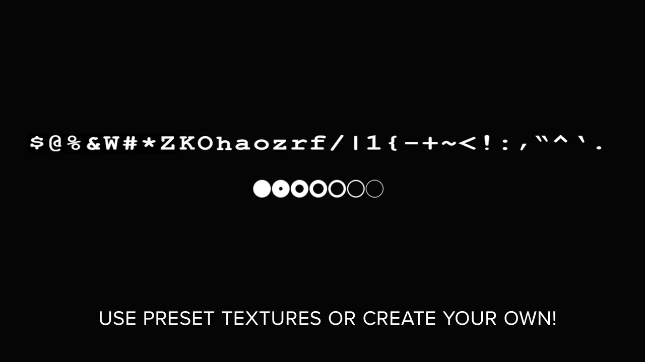 ASCII Post Process Material asset