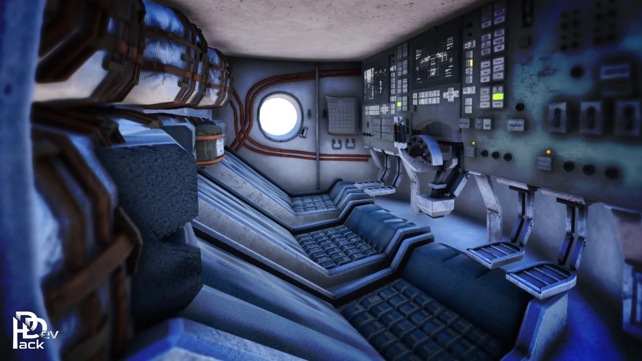 Rocket Launch Pad & Interior / Modular Environment asset