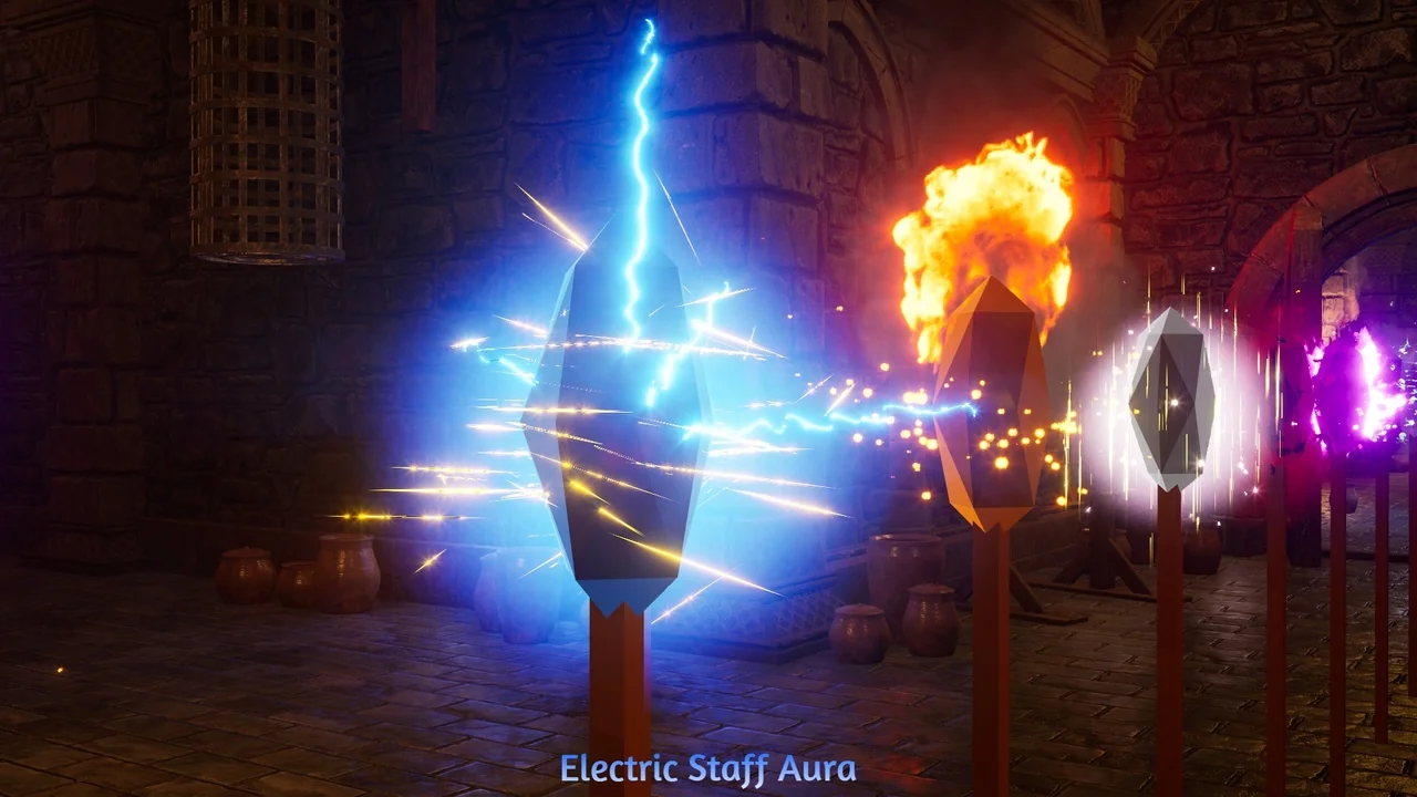 Magical Staff Auras VFX Pack asset