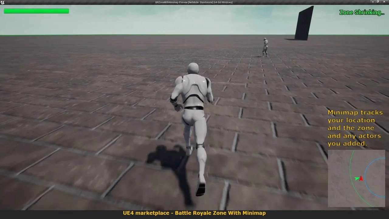 Battle Royale Zone With Minimap asset