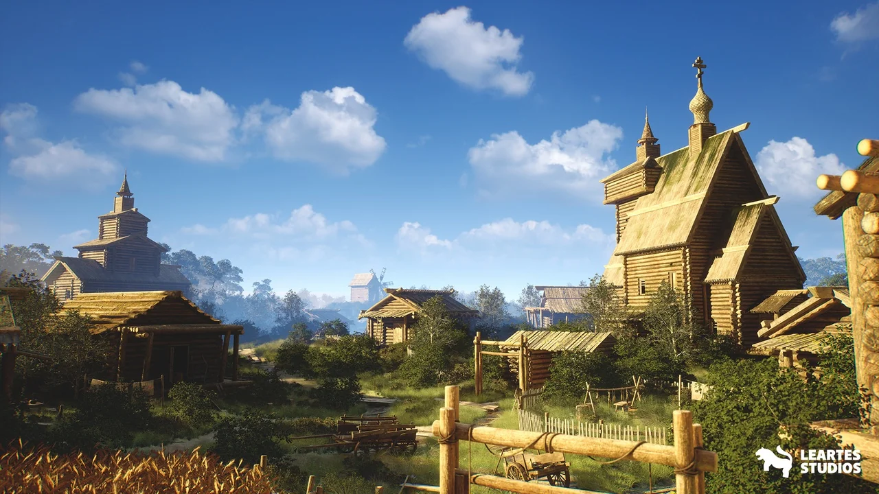 Medieval Russian Village asset