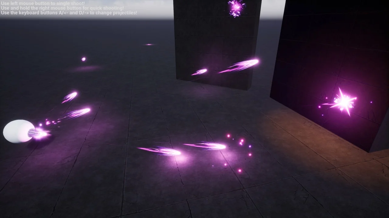 Niagara Projectiles Vol.1 asset