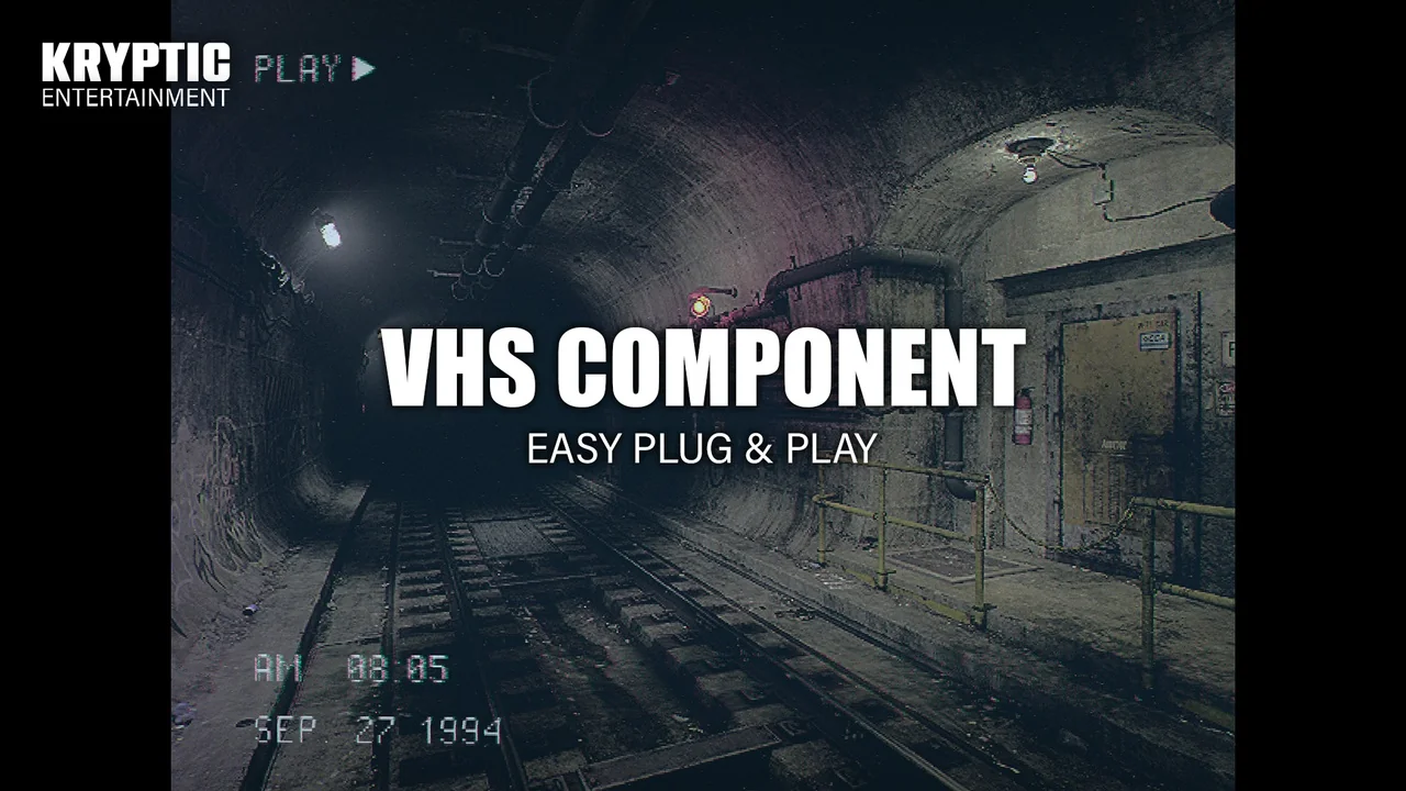 VHS Component – (Easy Plug & Play) asset