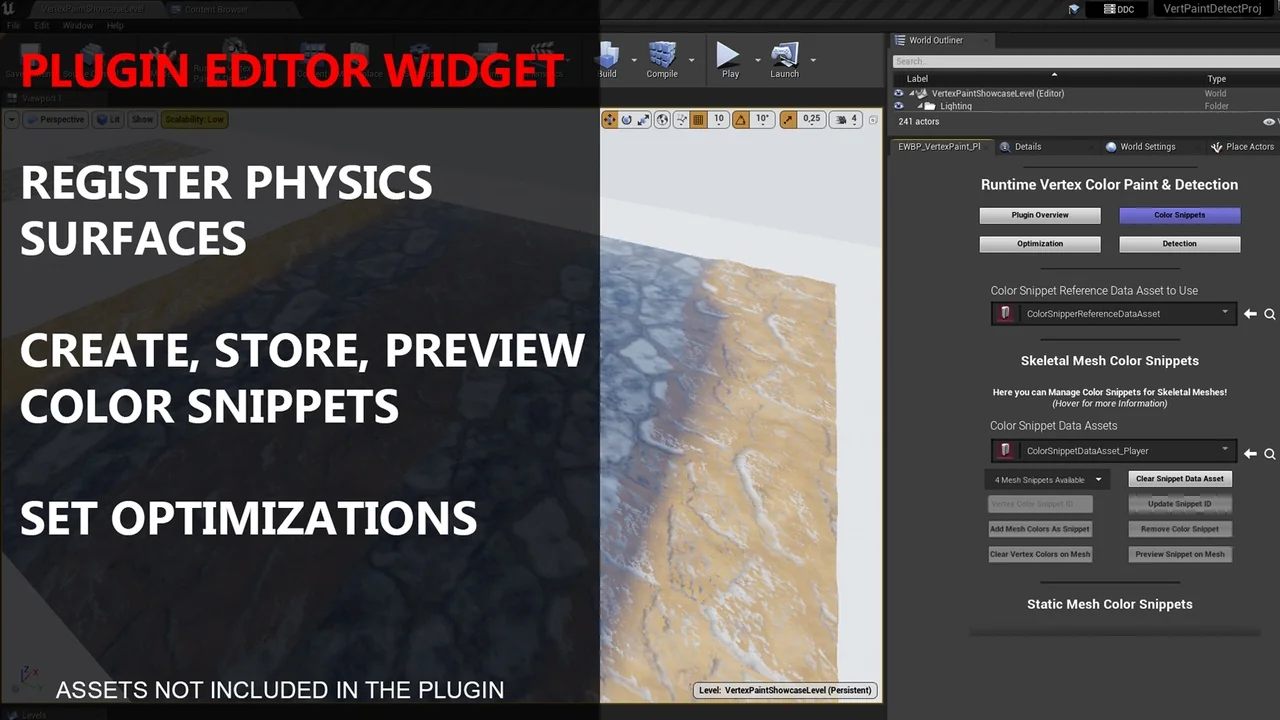 Runtime Vertex Paint & Detection Plugin asset