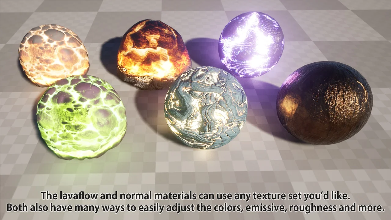 Cooled & Flowing Lava asset