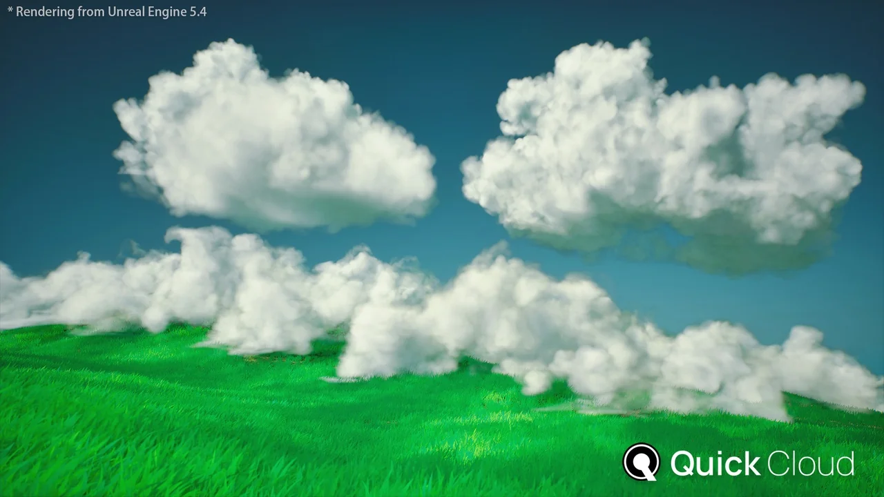 Quick Cloud – VDB Cloud Volumetric Cinematic Clouds asset