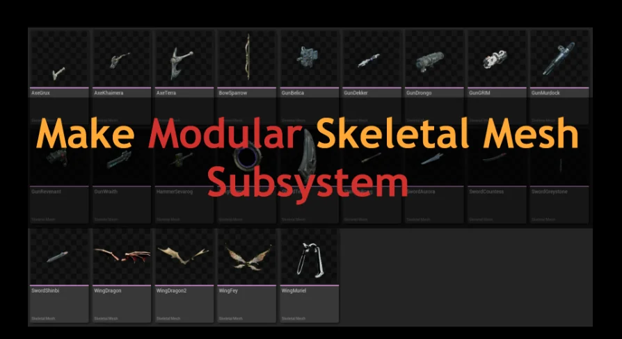 Make Modular Skeletal Mesh