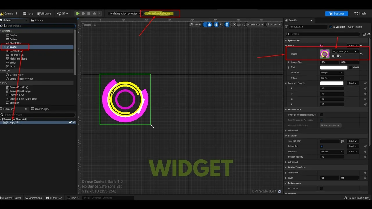 Preload materials asset