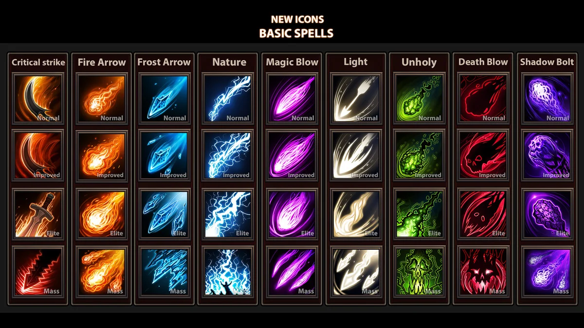 5000 Fantasy Icons asset