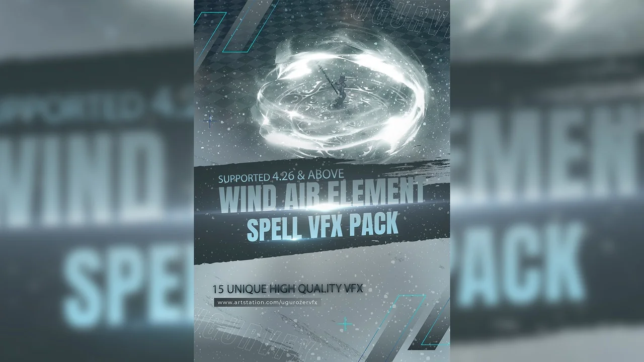 Wind & Air Element – Spell VFX Pack asset