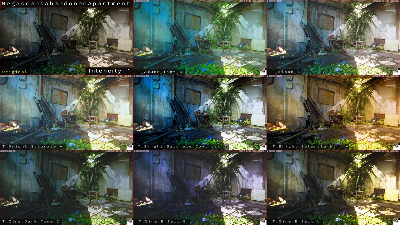 Cinematic LUTs Kit asset