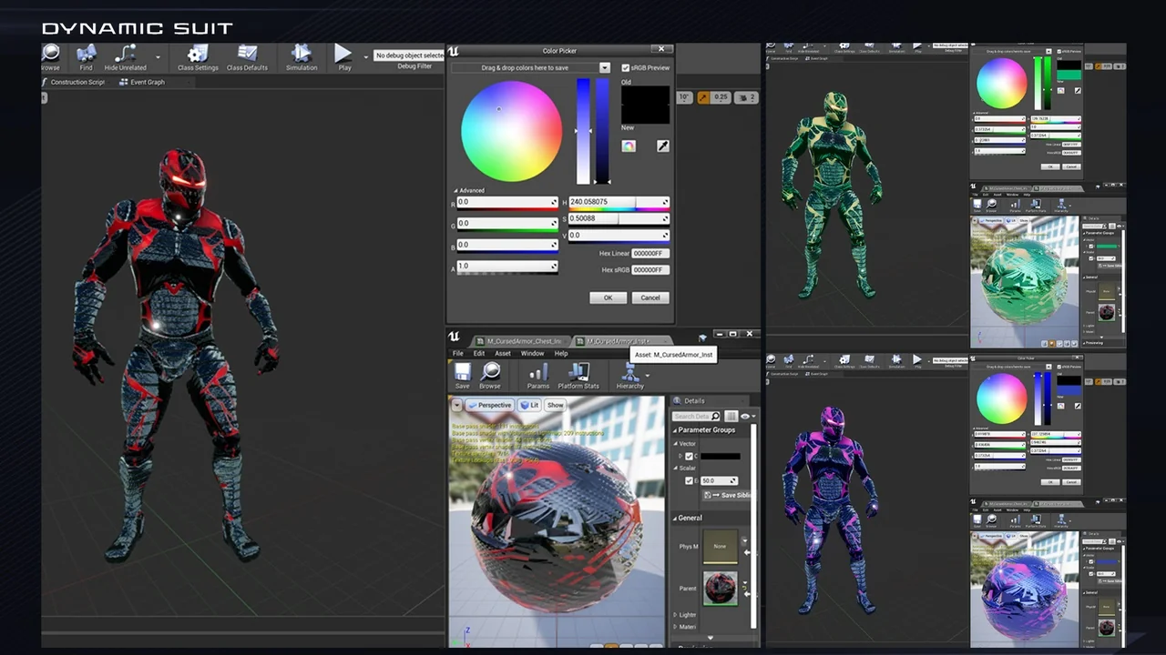 UE4 Mannequin Dynamic Suit Pack (PBR) asset