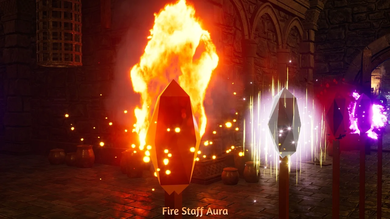Magical Staff Auras VFX Pack asset