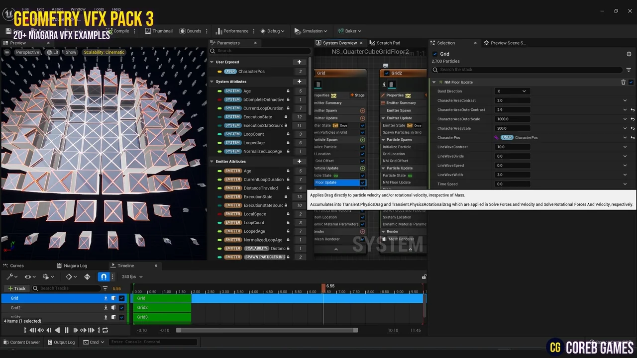 Geometry Floor VFX Pack 3 asset
