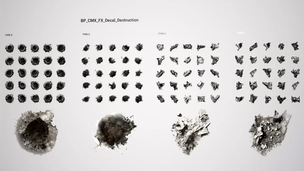 Destruction Decal BP asset