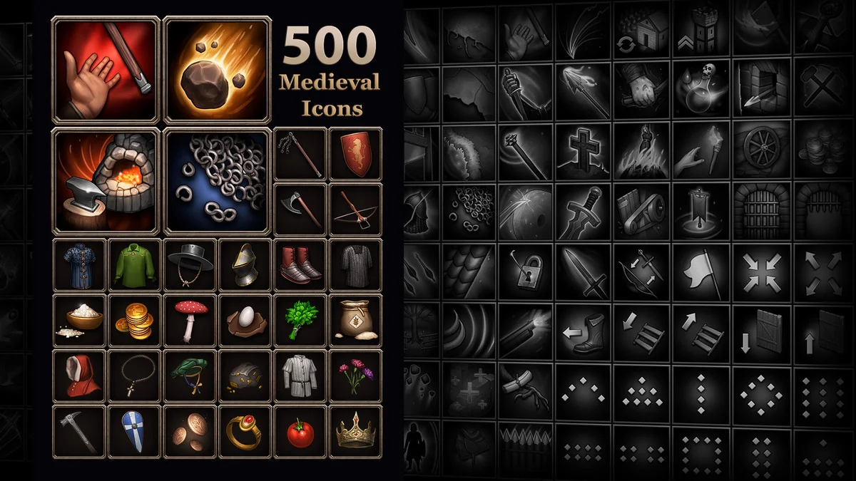 5000 Fantasy Icons asset