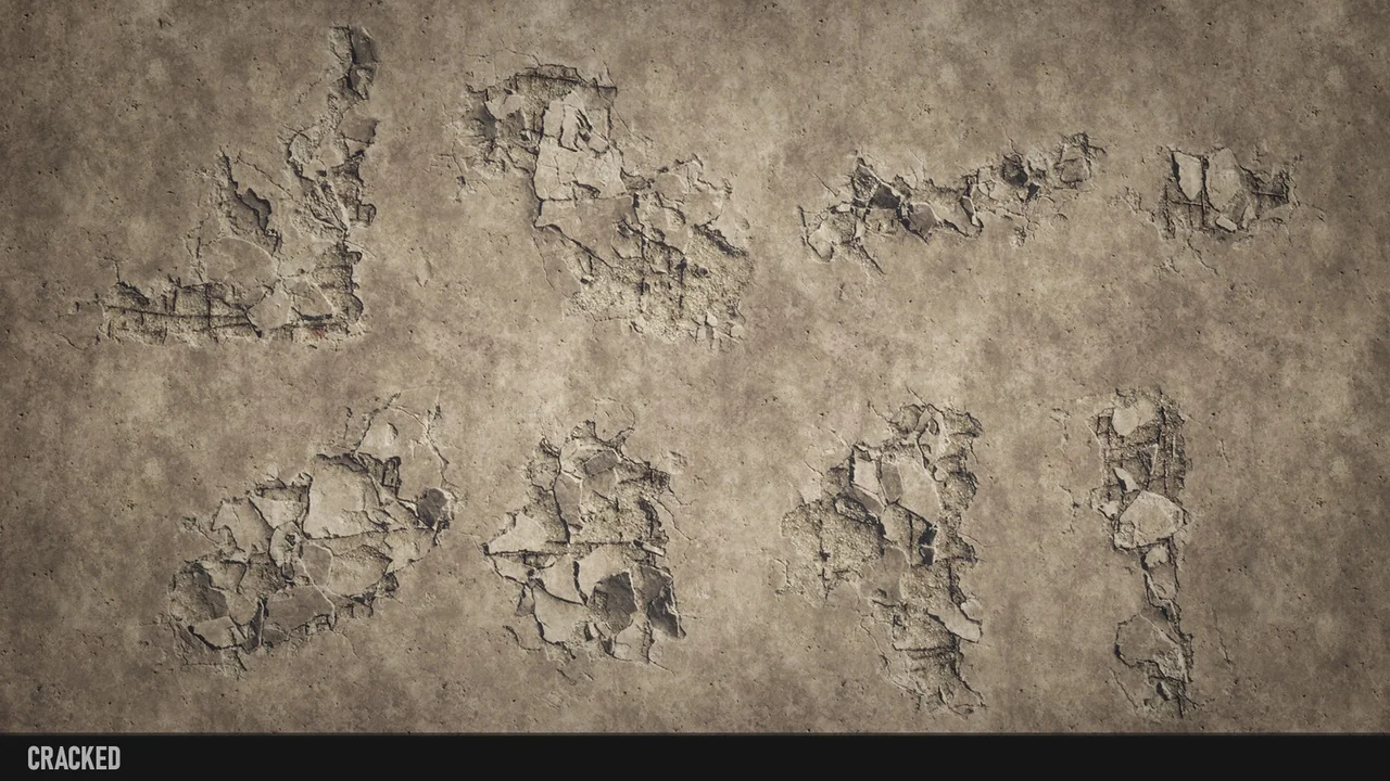 Concrete Damage Decals asset