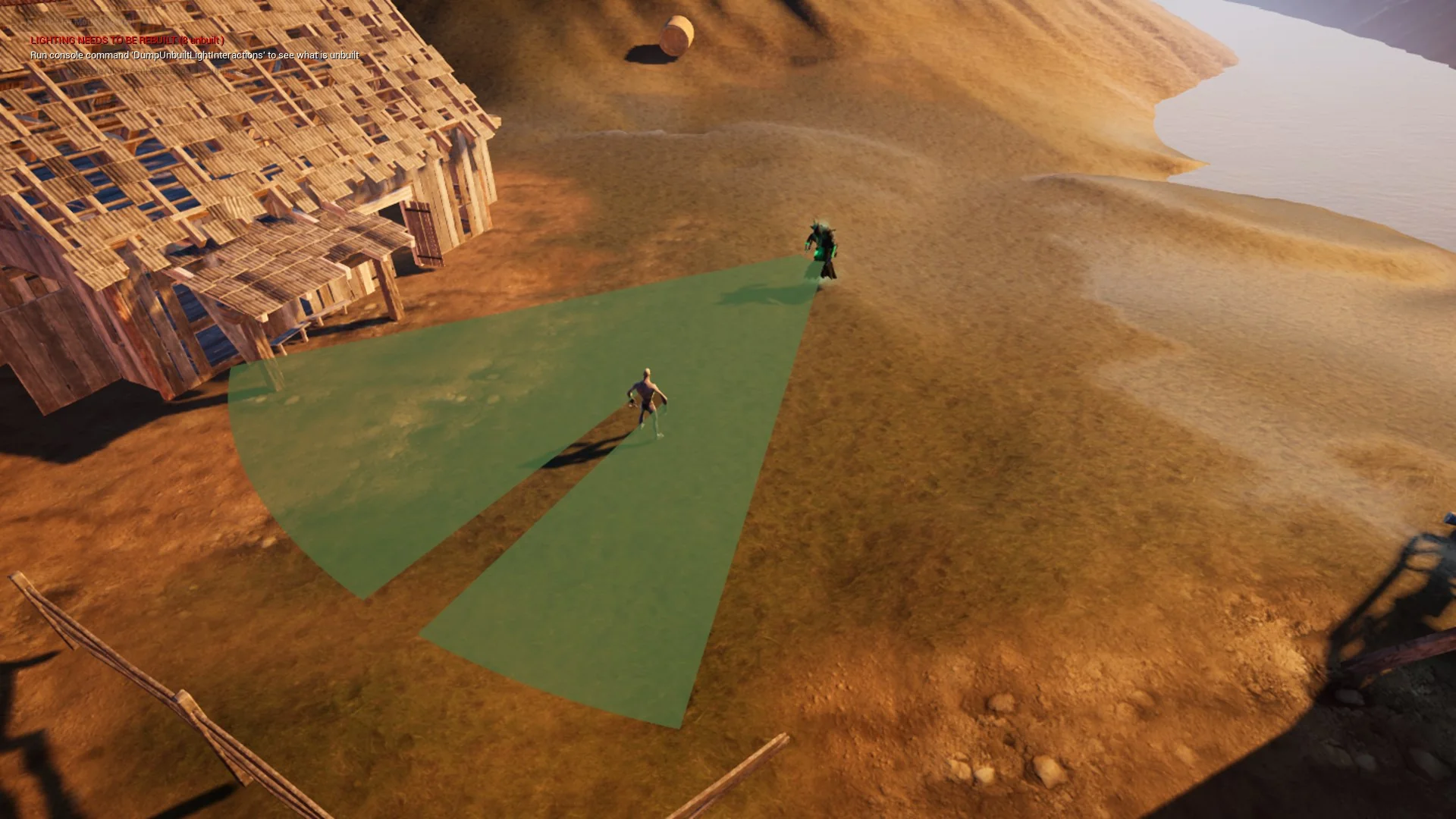Line Of Sight. Dynamic mesh.
