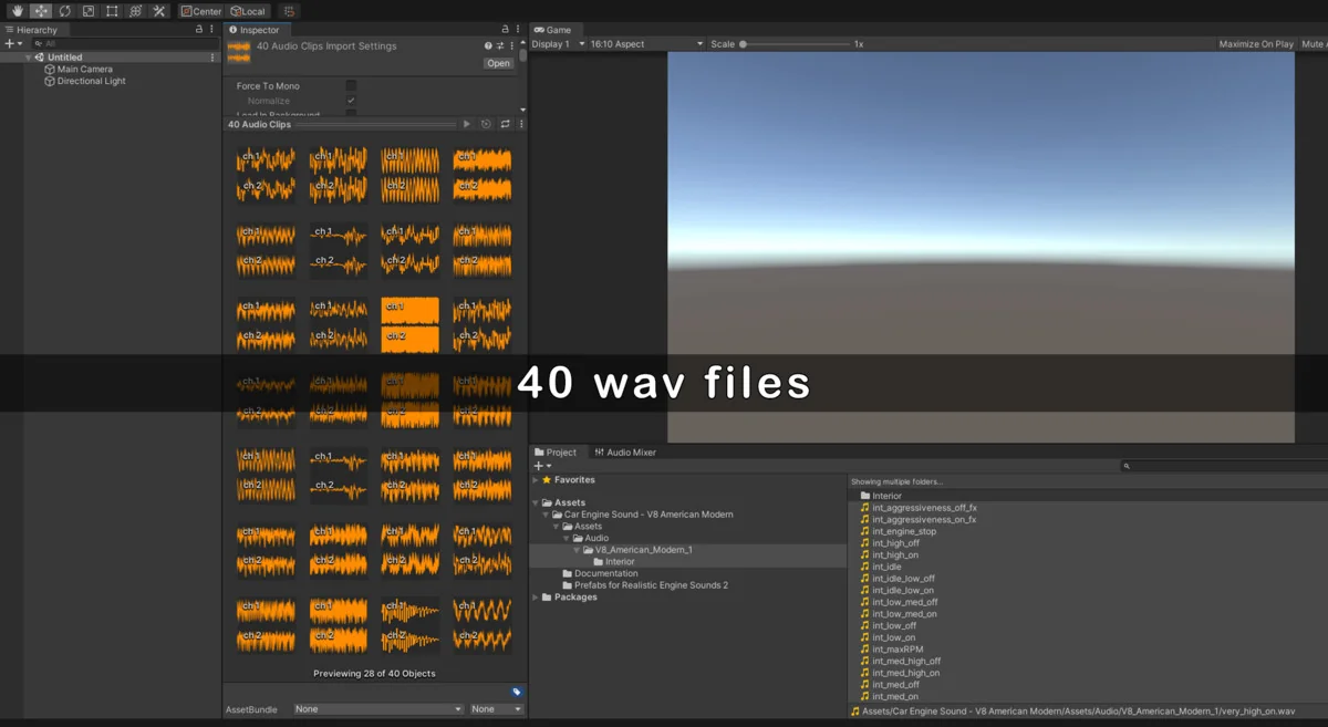American Modern V8 Engine Sound asset