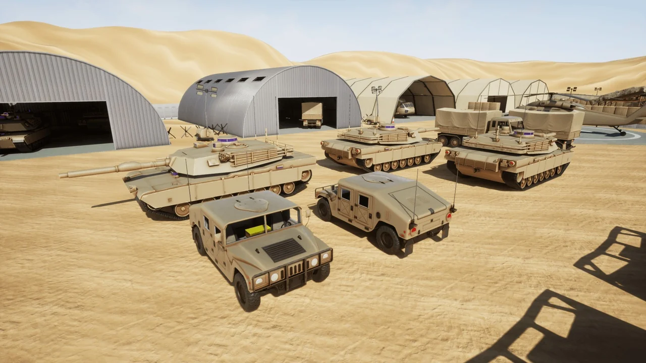 Stylized Military Base asset