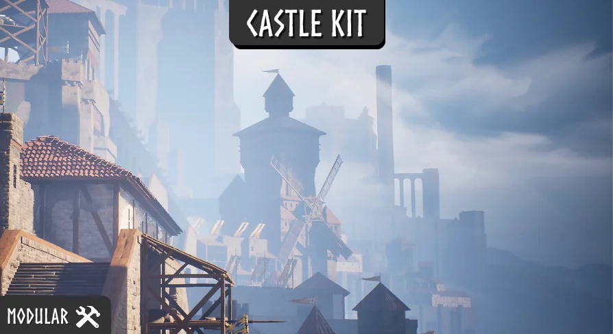 Modular Castle (Castle, Castles, Modular, Fantasy, Modular Medieval Castle)