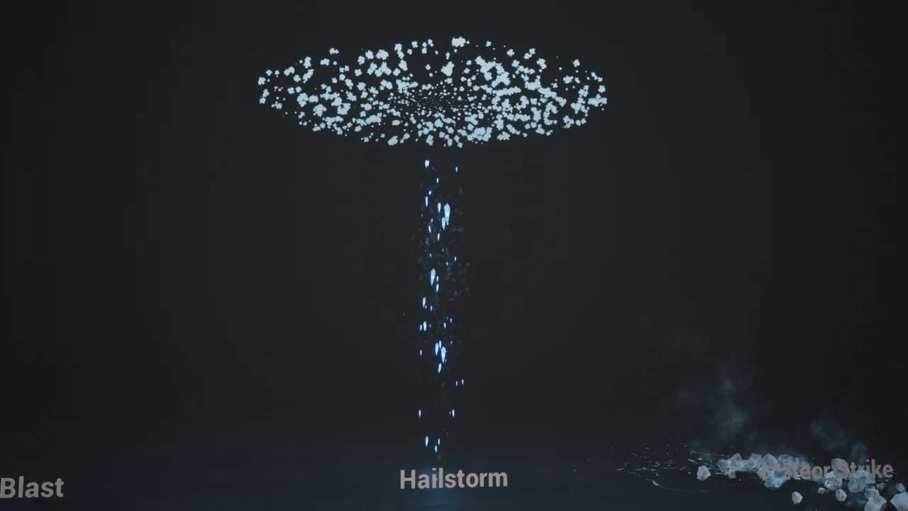 Ice Magic Spells Niagara FX asset