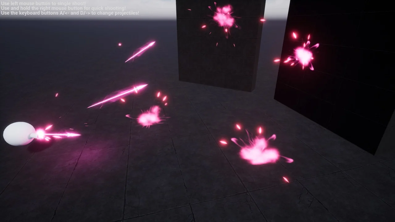 Niagara Projectiles Vol.1 asset