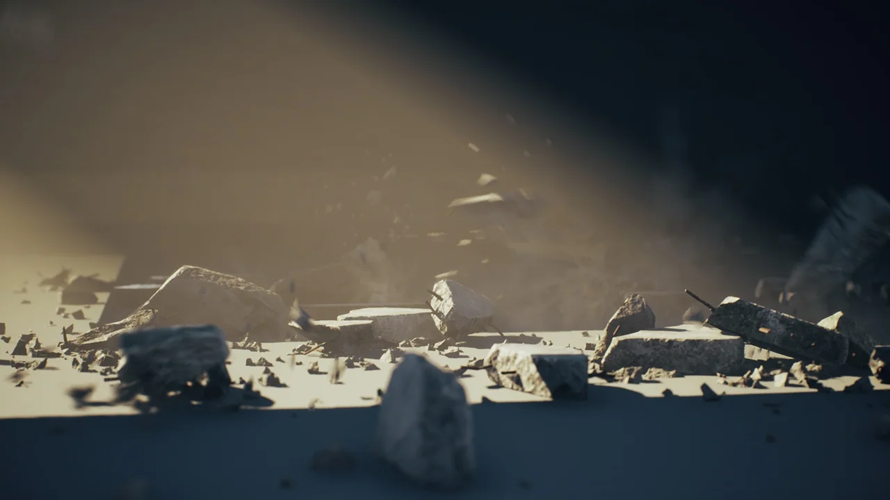 Concrete Debris VFX Pack asset