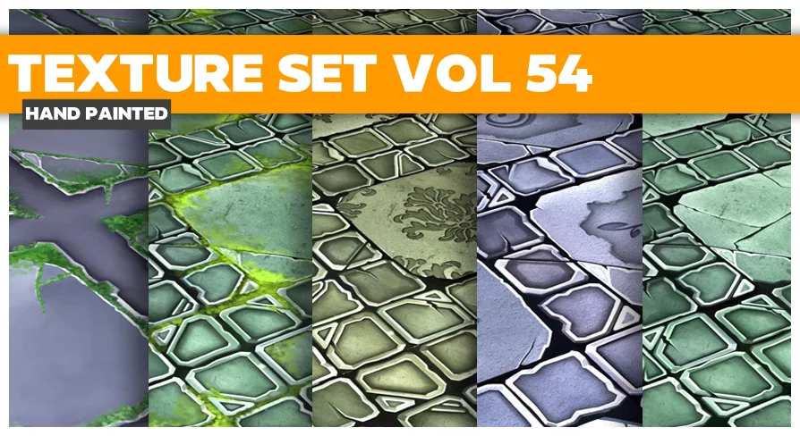 Tiles Vol.54 - Hand Painted Textures