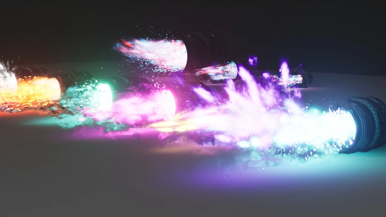 Rocket Thruster Exhaust FX asset