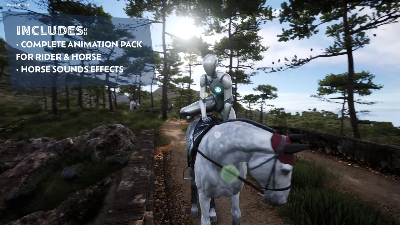 Complete Horse Riding System: Rideable Mount asset
