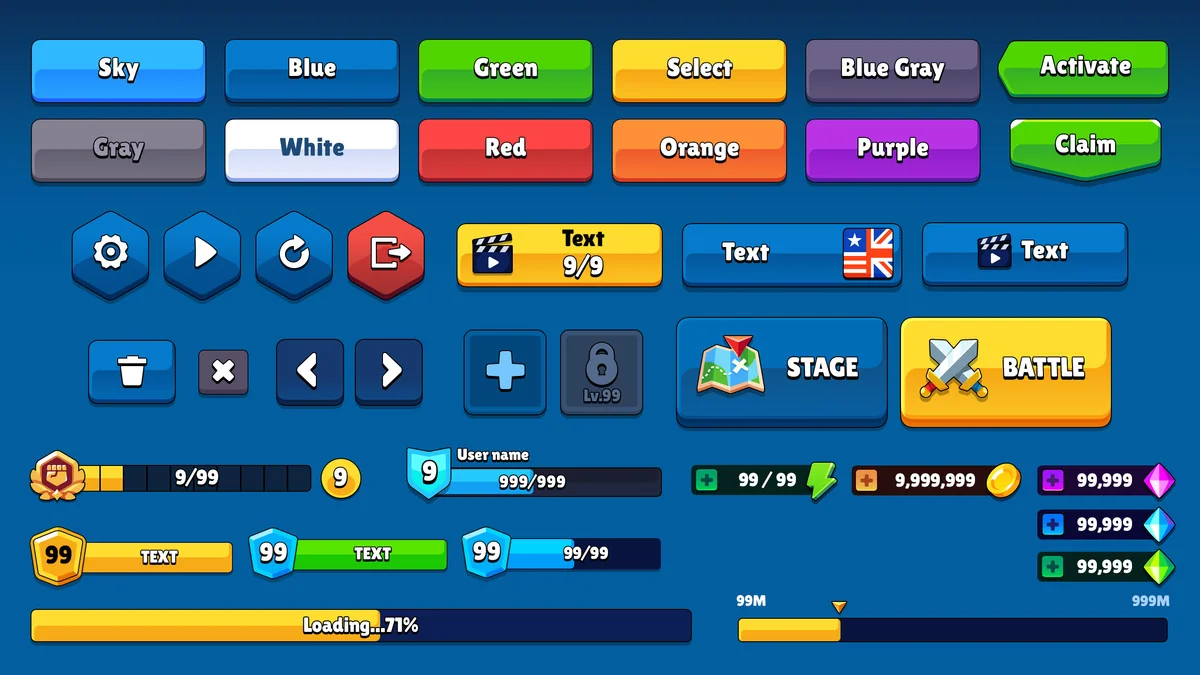 GUI Pro – Casual Game asset