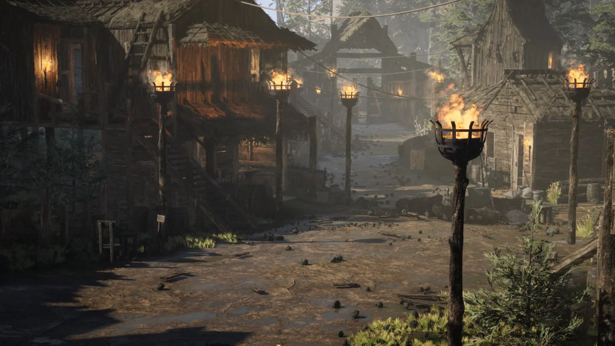 Modular Medieval Bandit Village (Medieval Village, Bandit village, Town) asset