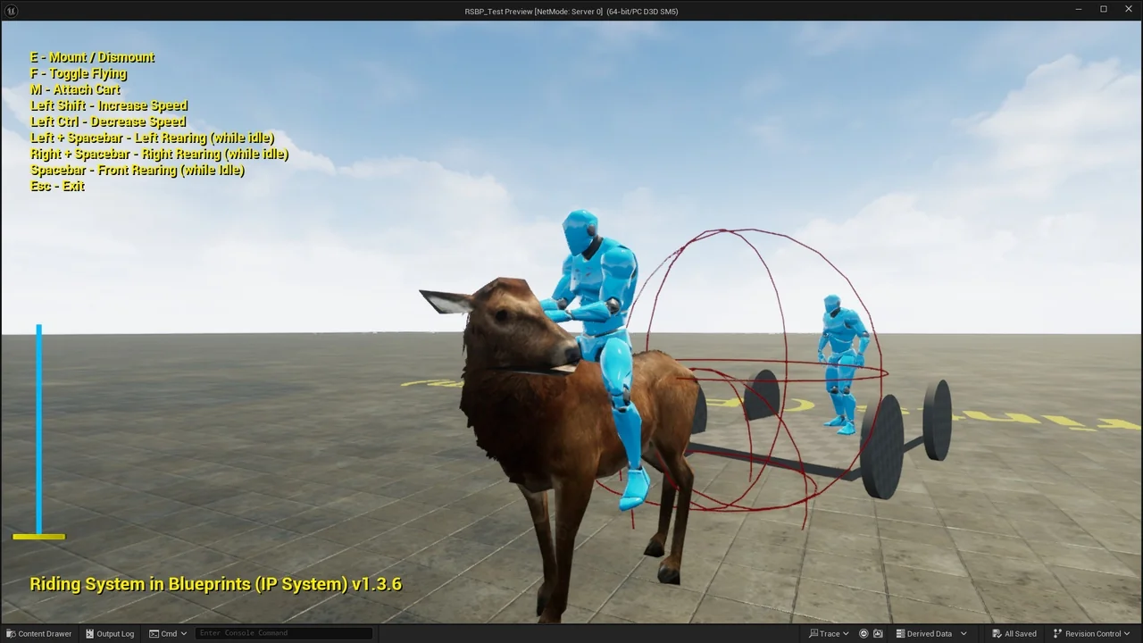 Riding System in Blueprints (Multiplayer) asset