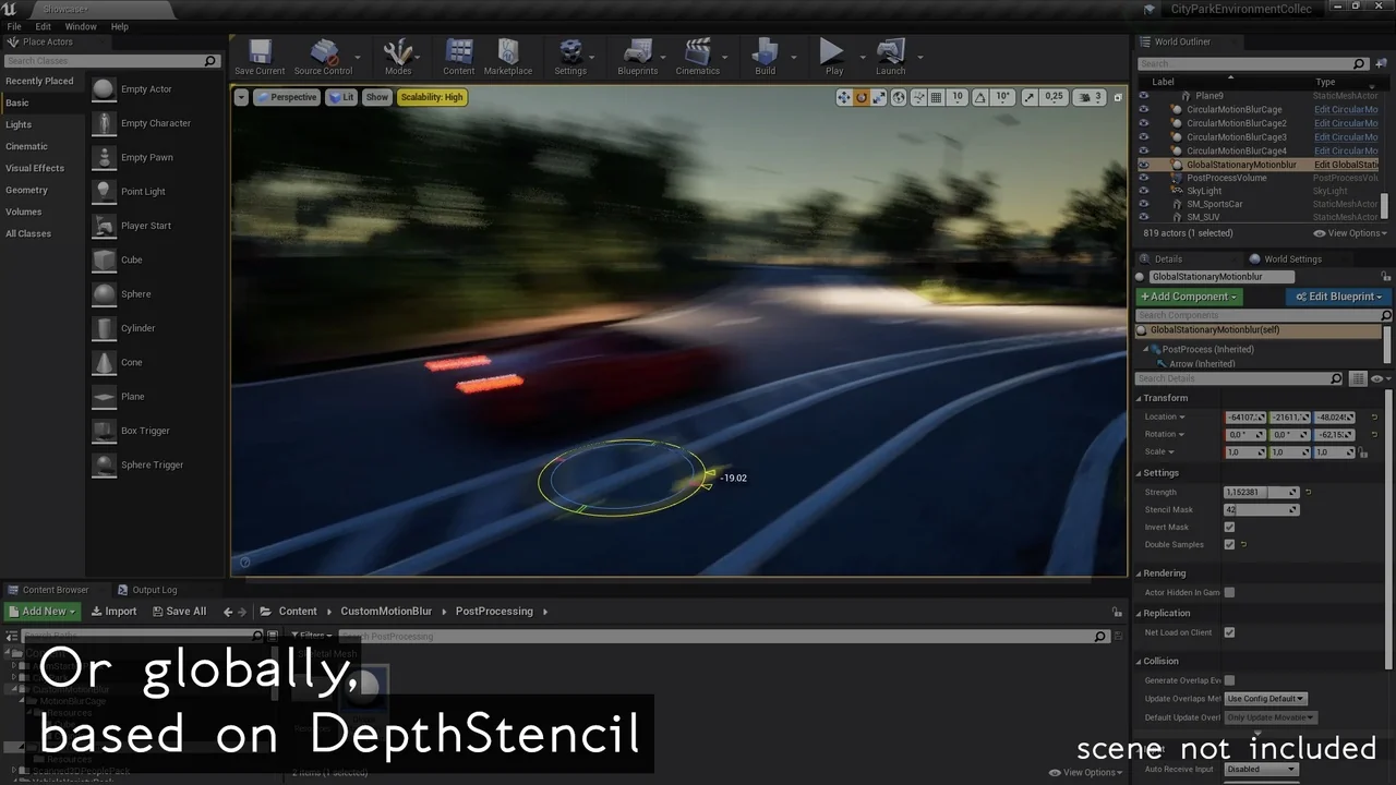 Custom Motion Blur asset