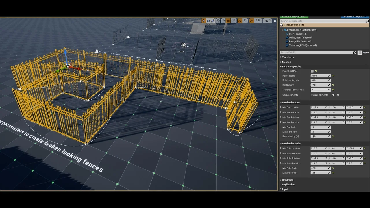 Simple Fence Generator asset