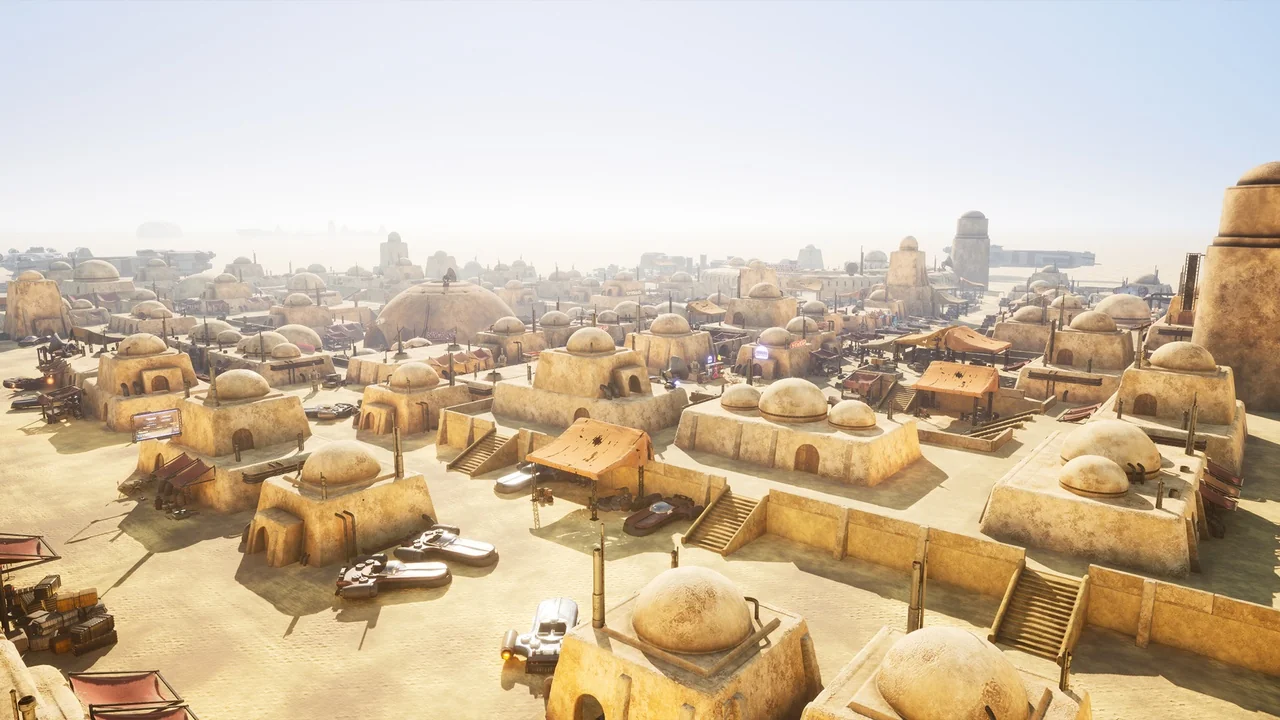 Desert Science Fiction City Modular Pack asset