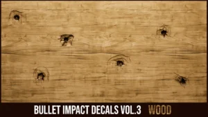 Bullet Impact Decals Vol. 3 – Wood