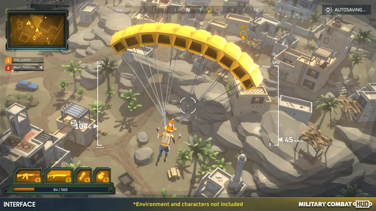 Military Combat HUD – Synty INTERFACE – GUI asset